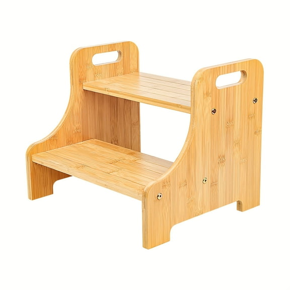 Two Step Stool for Adults & Kids, Versatile As Kitchen Step Stool, Bedside Step Stool, Closet Step Stool, 250lbs Capacity, with Anti-slip Mats