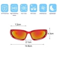 thumbnail image 2 of Gafas de sol punk Millennium Future Technology Gafas de sol retro, hechas de PC y resina, 2 of 5
