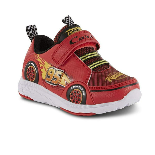 Disney Toddler Boys' Cars Lightning McQueen Sneaker/Athletic Shoe Light ...