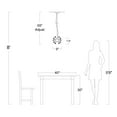 thumbnail image 4 of The Lighting Store Clara Mini Pendant 6-light Sputnik Clear Crystal Balls Pendant Chandelier, 4 of 5