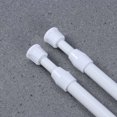 thumbnail image 1 of 2pcs Metal Bathroom Shower Curtain Rod Adjustable Shower Curtain Tension Rod Extendable Bath Curtain Pole, 1 of 8