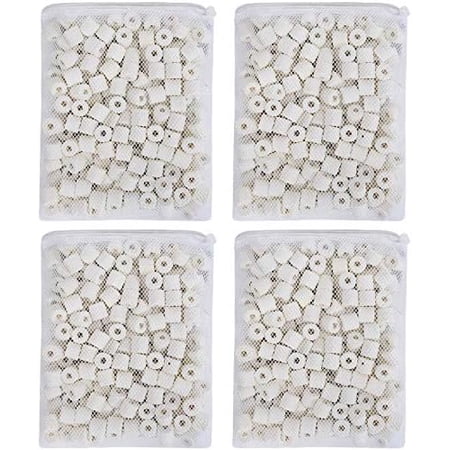 Aquarium Bio Ceramic Rings Filter Media for Pond Fish Tank Canister Filter (4 lbs)