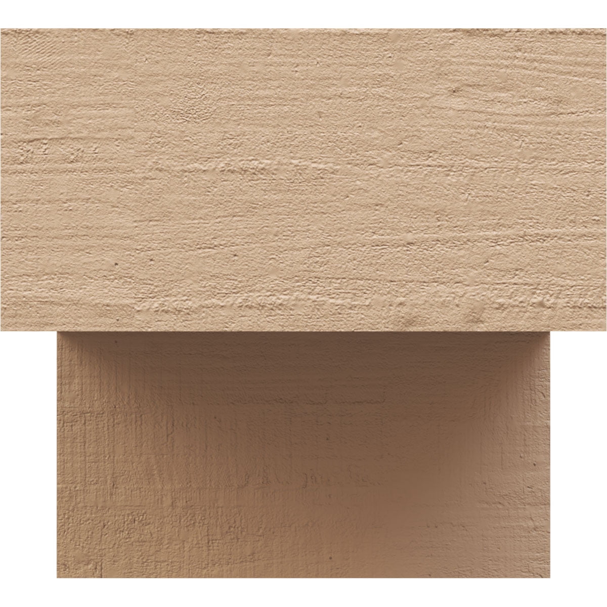 6"W x 6"D x 6"H Wide Chapel Hill Rough Cedar Woodgrain TimberThane Corbel, Primed Tan