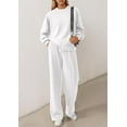 thumbnail image 5 of PRETTYGARDEN 2 Piece Sets For Women Fall Trendy Long Sleeve Sweatshirt Wide Leg Pants Loungewear Set Matching Sweatsuit, 5 of 10