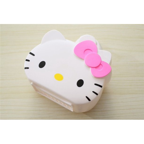 Hello Kitty-estante de baño para ducha, estante de almacenamiento de champú, soporte de almacenamiento de cocina, organizador sin perforaciones, suministros montados en la pared