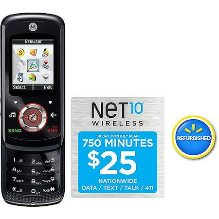 Net10 Motorola Em326g Phone With 750 Min