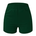 thumbnail image 4 of Elastic Waist Shorts for Women Womens Summer Running Athletic with Pockets Elastic Waist Solid Slit Shorts Athletic Shorts for Women with Pockets Womens Athletic Shorts with Pockets, 4 of 11