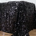 thumbnail image 5 of Efavormart 90X132" Black Premium Big Payette Sparkly SEQUIN Rectangle Tablecloth For Wedding Banquet Party Kitchen Dining Catering, 5 of 10