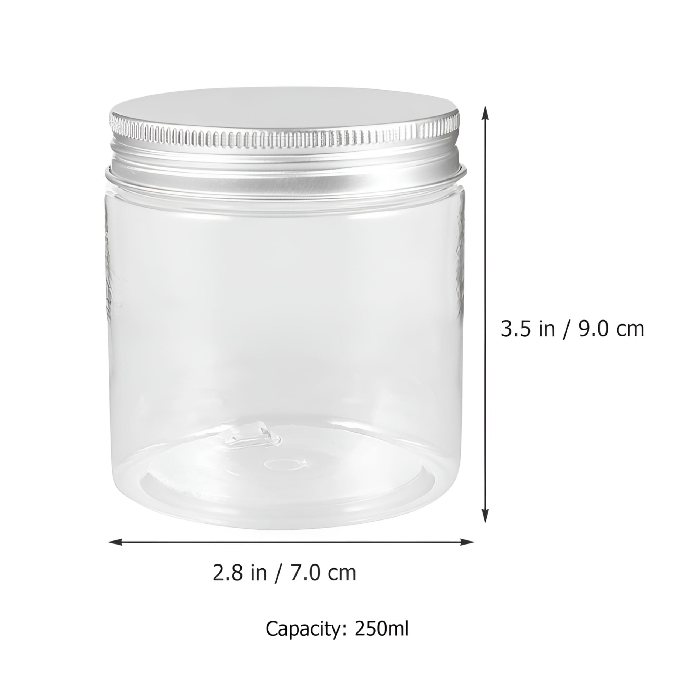ACDANC 12 Pcs Aluminum Lid Jars Glass Jar with Lid Small Jar Fruit Jars Candle Jars Storage Jar