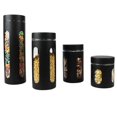 thumbnail image 1 of 4 Piece Stainless Steel Canisters with Multiple Peek-Through Windows, Black, 1 of 4
