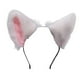 thumbnail image 4 of Diademas con orejas, accesorio para el cabello, lindo disfraz de fiesta de cosplay, diadema con orejas para el cabello blanco rosa, 4 of 9