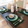 thumbnail image 6 of Placemats Set of 4 / 6, Numbers Skull Placemats for Dining Table Indoor/Outdoors Heat Resistant Washable Placemats 18" x 12", 6 of 8