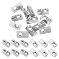 thumbnail image 1 of M8 Demi-Rond Rouleau en Ressort Écrous en T Série 4040 Acier au Carbone Fente en T Écrous à Ressort Argent, 12 Pcs, 1 of 7