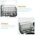 thumbnail image 4 of Steel Wire Bicycles Rear Basket Convenient Cycling Basket Storage Basket (Black), 4 of 8