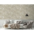 thumbnail image 4 of Tan-Brown Embossed Textured Wallpaper, Stylish Wallcovering Roll, 41.7”W X 393”H 113.8 sq ft, 4 of 5