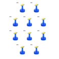 thumbnail image 1 of Billuyoard Paquete de 3 boquillas para regadera, rociador de plástico, cabeza de botella de agua con flores, riego portátil para césped, granja, Azul 10piezas Billuyoard CBP259607, 1 of 6