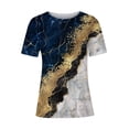 thumbnail image 4 of Patlollav Fashion Womens Summer Round-Neck Short Sleeve Print Casual T-Shirt Blouse, 4 of 6