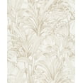 thumbnail image 4 of White & Gold Jungle Leaves Tropical Wallpaper R8358, 4 of 4