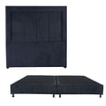 thumbnail image 1 of Box Base Cama King Size + Cabecera Davos Azul Marino Dicasa  Niza, 1 of 8