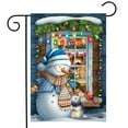 thumbnail image 2 of Briarwood Lane Christmas Window Snowman Garden Flag, 2 of 4