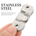 thumbnail image 2 of ifundom Stainless Steel Heavy Duty Mirror Keyhole Hangers for Frames, 15 Pairs Wall Mount Hardware, 2 of 6