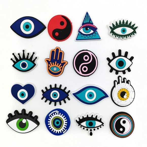 16 pcs Shoe Charms, Crocs Pins, Crocs Charms Crocs Accessories for Girls Boys, Shoe Charms Accessories Crocs Decoration Bracelet Party Decorations Birthday Gifts