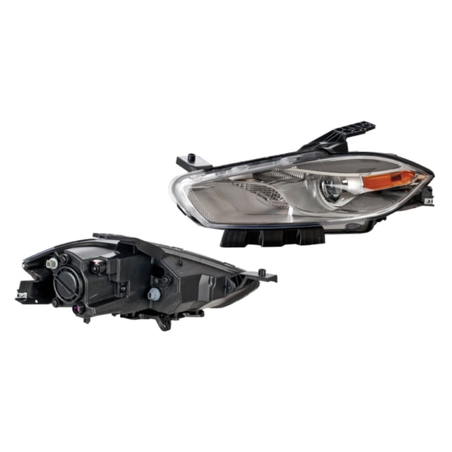 Faro Dart 2013 A 2016 Dodge Izq Fdo Crom P/Halog DEPO .