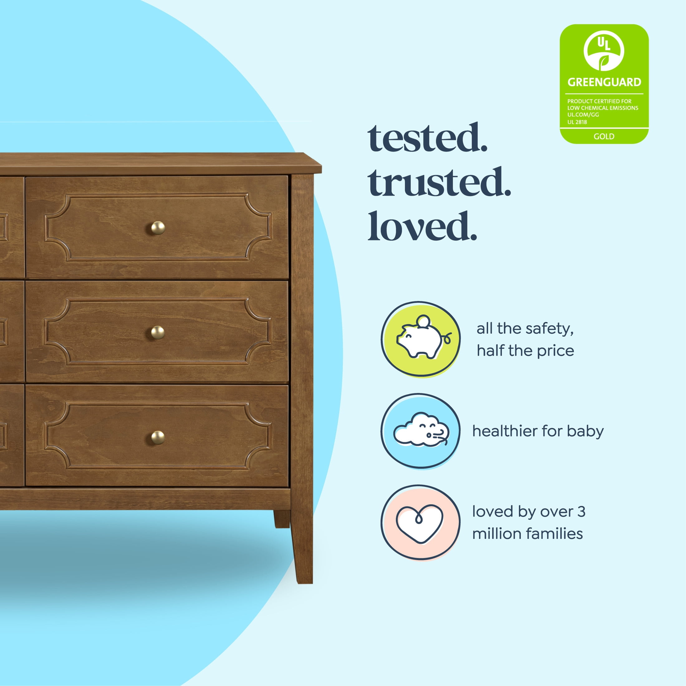 DaVinci Chloe Regency 6-Drawer Dresser