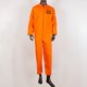 thumbnail image 4 of Traje de mono de prisionero para hombres y mujeres, disfraces de Cosplay, fiesta de Halloween, Carnaval, naranja, vestido de prisionero de prisión, Criminal, 4 of 4