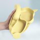 thumbnail image 4 of Kids Tableware Set Baby Suction Cup Plate Silicone Baby Plate Placemat Silicone Placemat Baby Tableware Set Plate, for Training Eating (Squirrel-Yello, 4 of 5