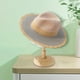 thumbnail image 5 of Sombrero de paja estilo Retro verano ala ancha para Niñas Sunnimix color rosa, 5 of 8