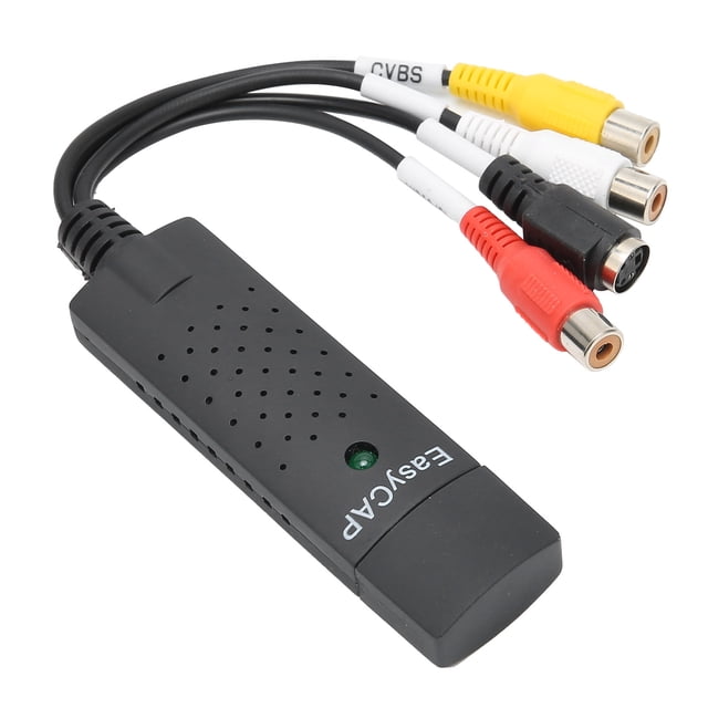 LYUMO Audio Capture Adapter,Capture Card USB2.0 4-Channel DVD VHS Stereo Audio Video Acquisition Adapter For