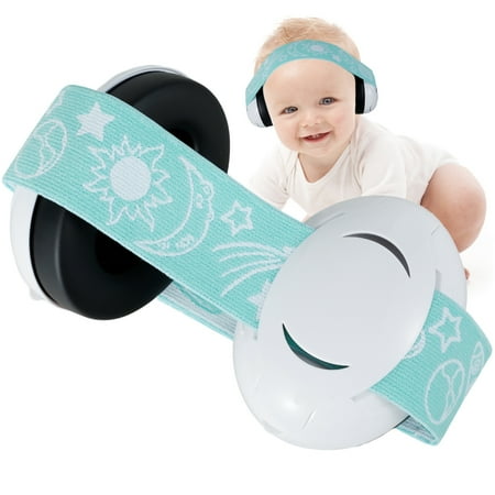 

Welpettie Baby Ear Noise Canceling Earshield with Elastic Strap Infant Adjustable Noise Reduction Ea