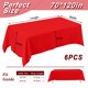 thumbnail image 2 of Mantel Fixwal rojo de poliéster rectangular de 70 x 120 cm, 2 of 7