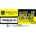 thumbnail image 4 of Mission Automotive 4.80/4.00-8 in Tire Inner Tubes for Wheelbarrow Wheels - Fits Trailer Tire Tube - Pack of 2, 4 of 5