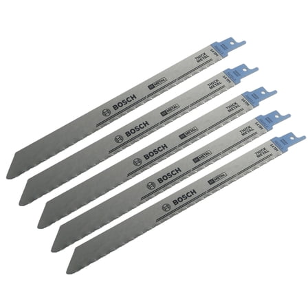 Bosch 5 Pack of Genuine Inch 14 TPI Metal Recip Saw Blades - RM914-5PK