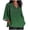 Green-38, variant on Summer Cotton Linen Blouse for Women 3/4 Sleeve Embroidery Loose Shirt Casual Tee