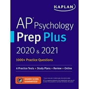 AP Psychology Prep Plus 2020 and 2021: 6 Practice Tests + Study Plans + Targeted Review and Practice + Online (Kaplan Test Prep)