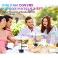 thumbnail image 5 of Fly Fans for Tables Rechargeable Fly Repellent Fans for Indoor Outdoor Keep Flies Away, Flies Spinner Table Top with Holographic Blades, Bug Traps for Picnic, Party, BBQ (Black, 3Packs), 5 of 5