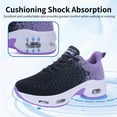 thumbnail image 3 of JOYFON Women Running Shoes Tennis Athletic Sneakers Cushioned Non Slip Lightweight Walking Shoes BlackPurple Size 11, 3 of 6