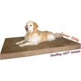 thumbnail image 4 of Dogbed4less 47"X29"X4" Size Brown Microsuede Washable External Replacement Cover Only, 4 of 5