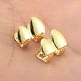 thumbnail image 6 of Unique Bargains 1 Set Fake Grills Hip Hop Double Teeth Grillz Gold Tone, 6 of 6