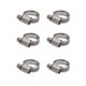 thumbnail image 5 of 30 piezas Abrazaderas de manguera Estilo alemán Abrazadera de línea de combustible de acero inoxidable 304 ajustable Clips de tubo de tubería 13-23, 5 of 9