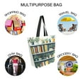 thumbnail image 7 of FORMRS Womens Canvas Tote Bag with Zipper Inner Pocket Shoulder Handbag, White Shelf, 7 of 7