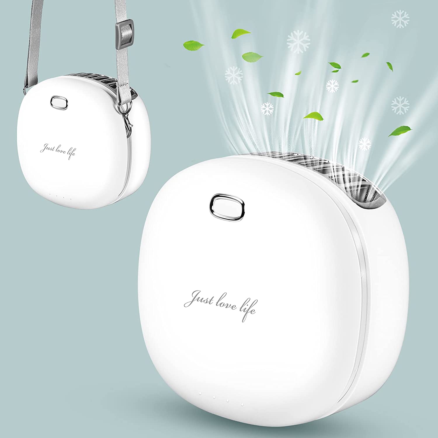 Portable Neck Fan, HandFree Mini Sport Fan, Rechargeable USB Fan with