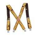 thumbnail image 3 of GUOOL Bretelles pour Hommes Réglables Tendance en Forme de x pour Fêtes Cadeau Fête des Pères Jaune, 3 of 9