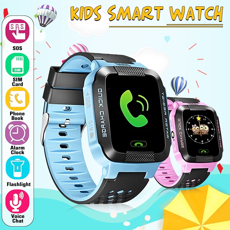Kids Smart Watches with SOS Call SMS Flash Night Light Christmas Gift Pedometer Voice Message