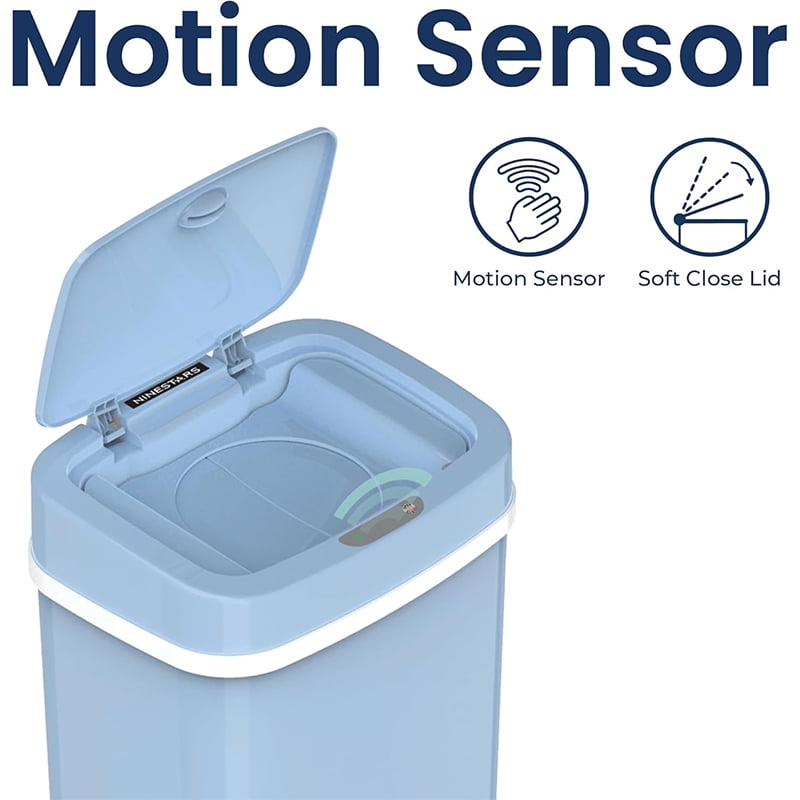 NPT-16-1 Automatic Touchless Motion Sensor Diaper Disposal Trash Can with lid, 4.2 gallon/16 L, Pink, Plastic