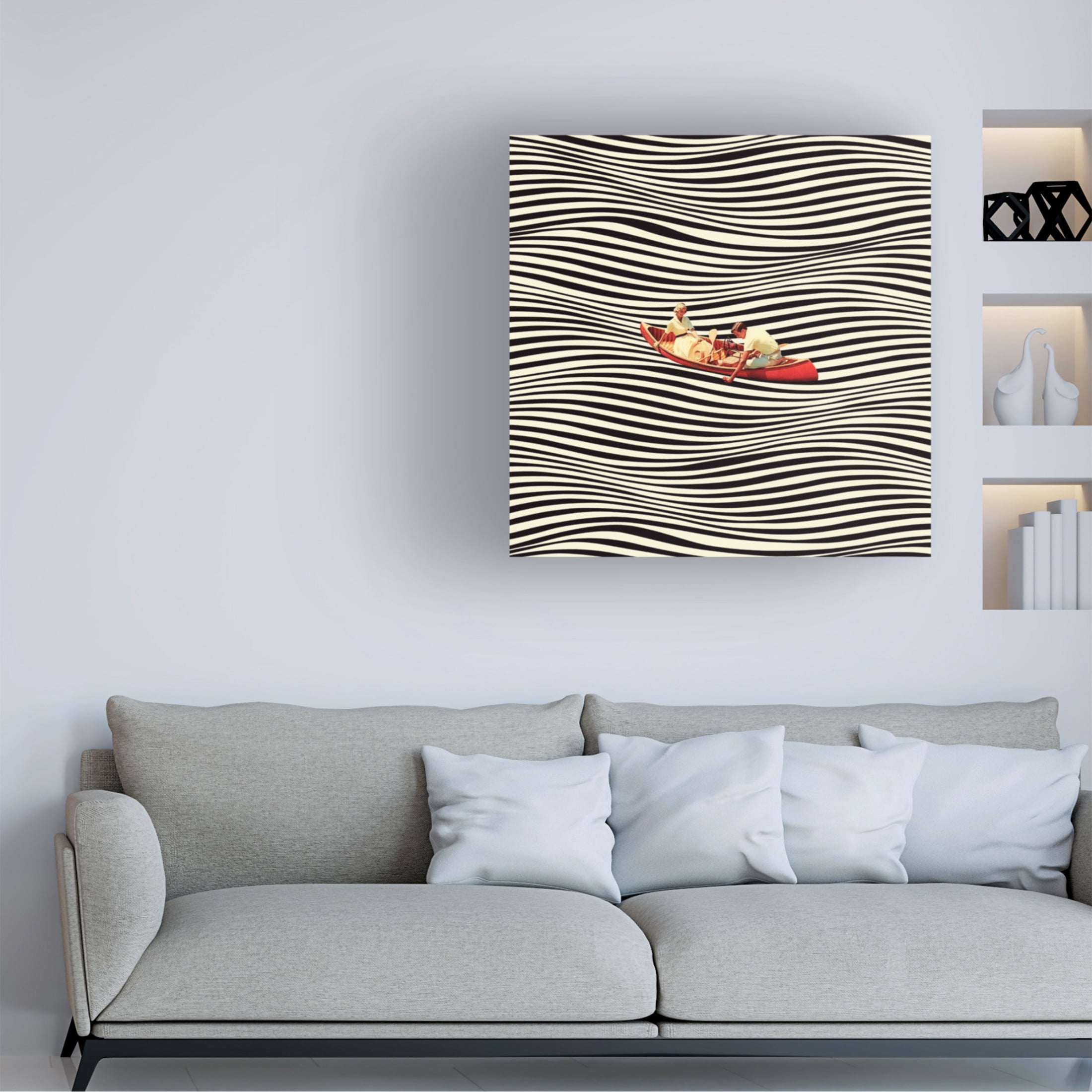 Trademark Fine Art Taudalpoi The Real Boat Trip Canvas Wall Art