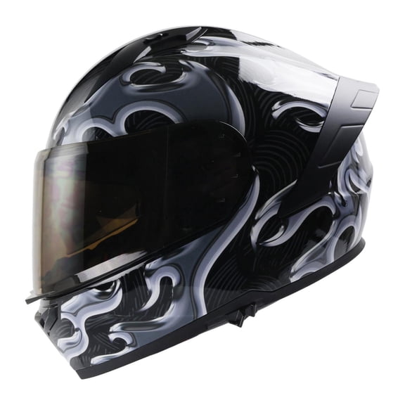 Casco Roda Drift Negro Chrome Cerrado Mica Humo Svs negro M